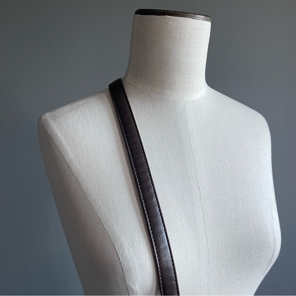 Tignanello Leather Crossbody Bag Green Brown Vintage Soft Leather - Picture 3 of 7